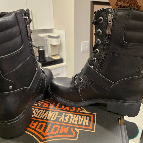 Harley-Davidson Women's Size 7.5 Talley Ridge 7.25" Motorcycle Boots D83878 NEW - Picture 10 of 14